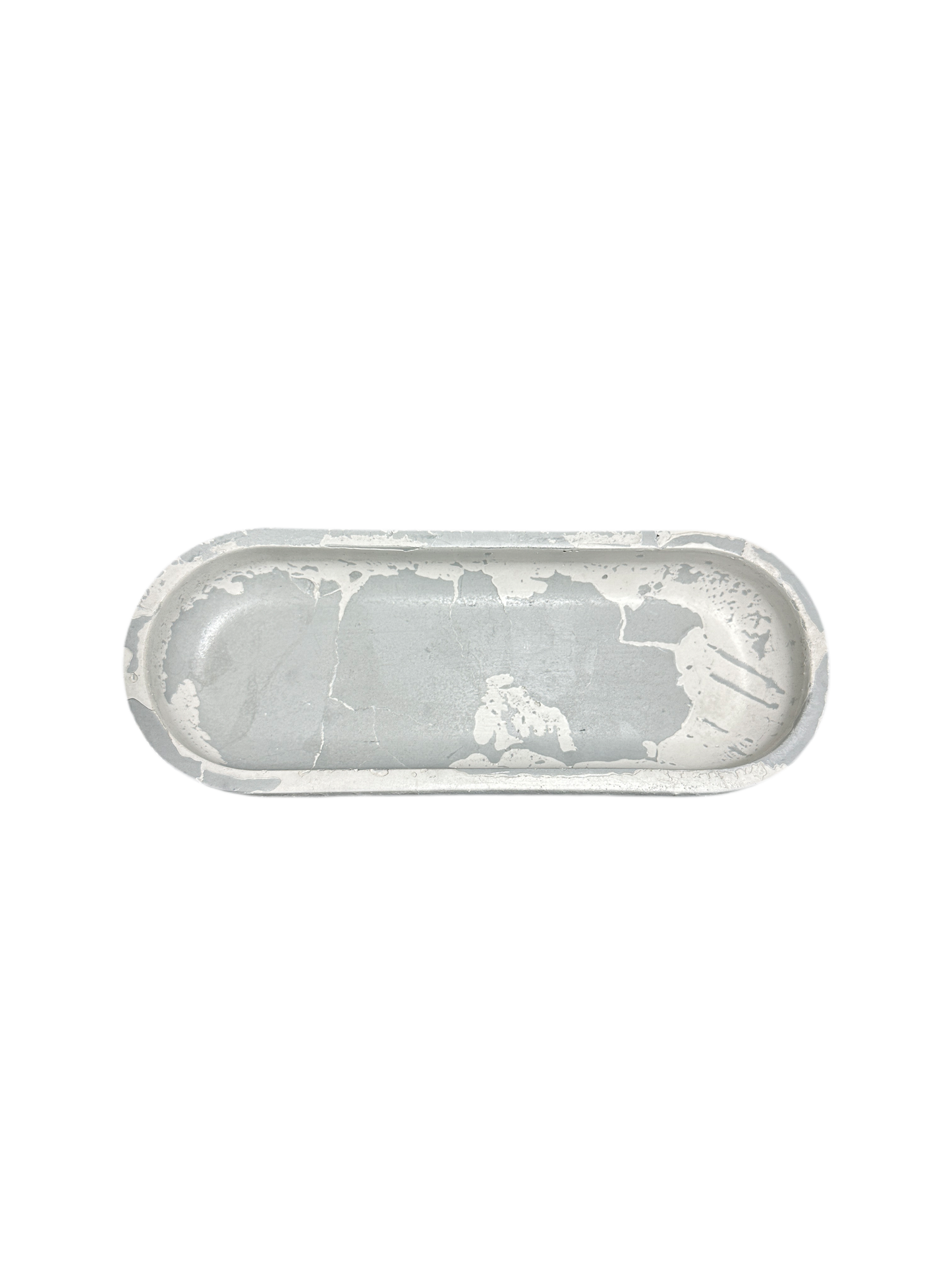 Concrete tray - oblong concrete tray