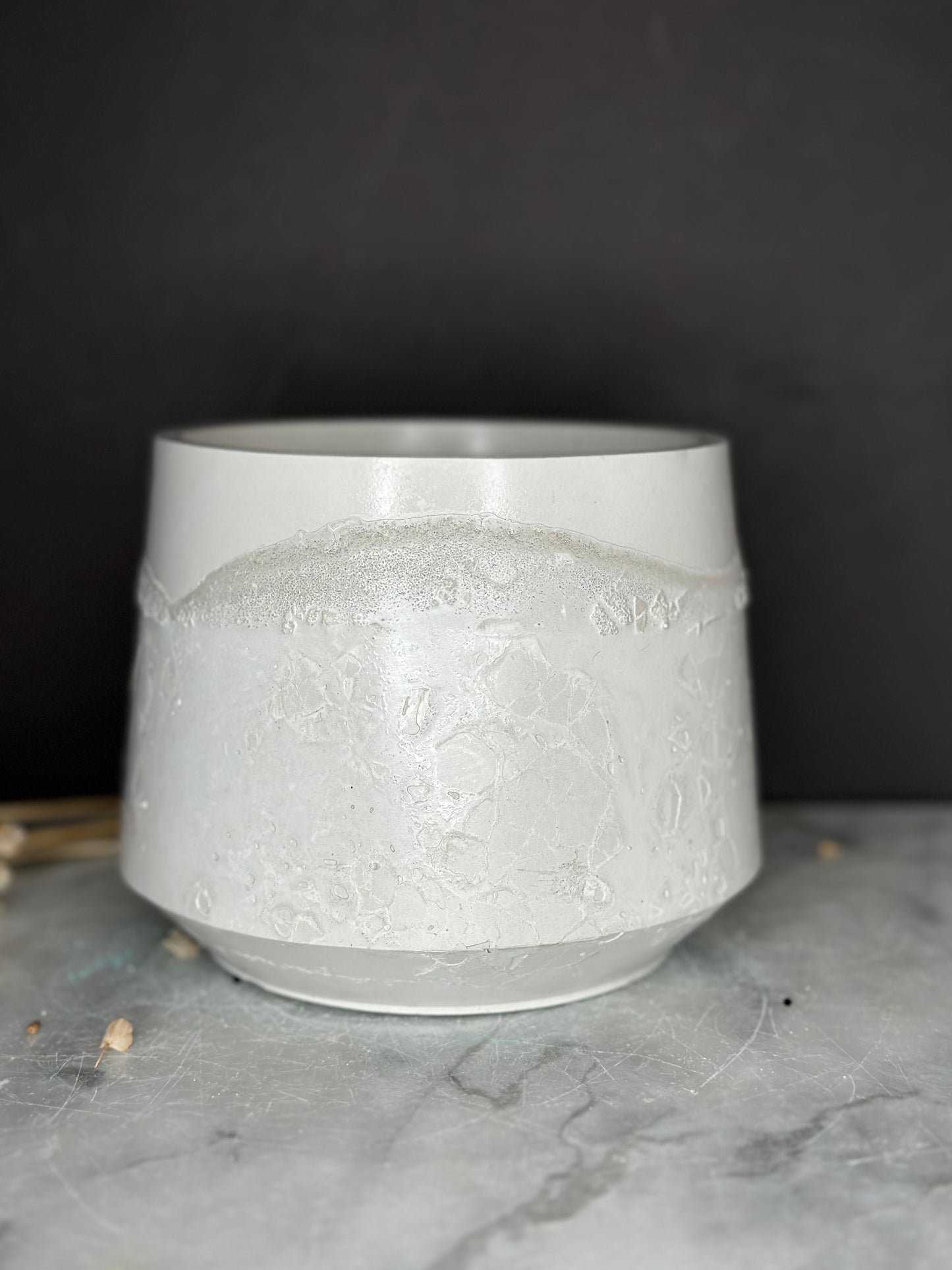 Concrete planter - large UFO concrete planter